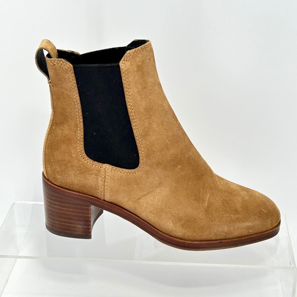 Rag‎ Bone New York Size 35 US 5.5 Sabbia Suede Chelsea Boots NEW Hazel Tan $495